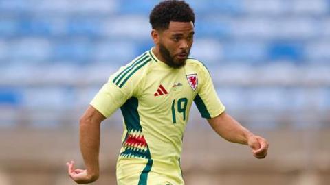 Jay Dasilva in action for Wales against Gibraltar