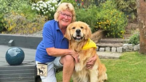 Linda and her dog Archie