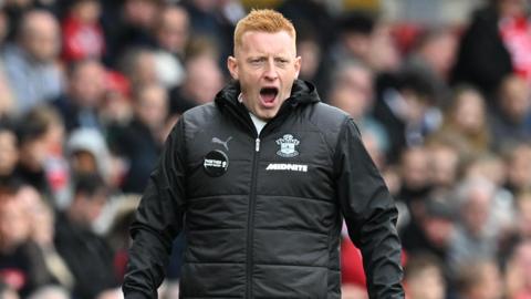 Will Still shouting on the touchline