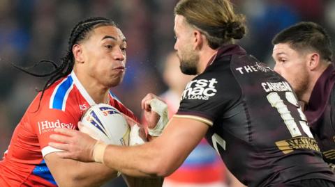 Hull KR v Brisbane match action