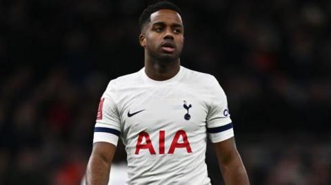 Ryan Sessegnon in the white shirt of Tottenham