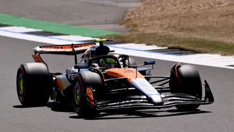 McLaren's Oscar Piastri during British Grand Prix practice