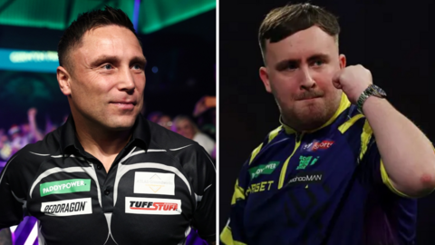Gerwyn Price and Luke Littler
