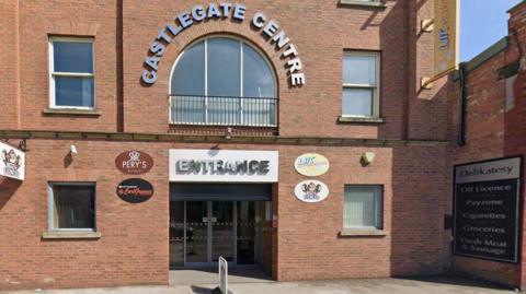 A view of the entrance to the Castlegate Centre in Newark. 