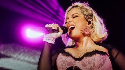 Bebe Rexha performing in Malta