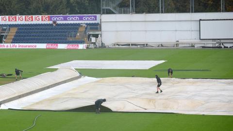Sophia Gardens in the rain