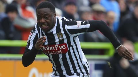 Aaron Nemane playing for Notts County