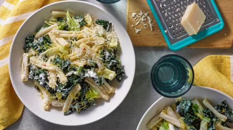 Creamy lemon veg pasta