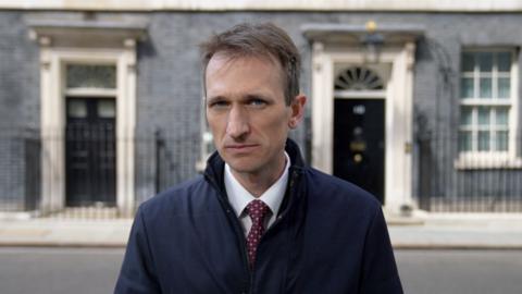 Harry Farley outside 10 Downing Street