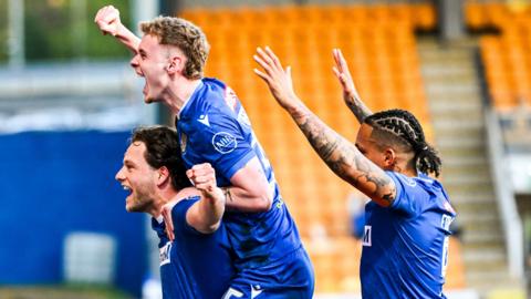 St Johnstone celebrate
