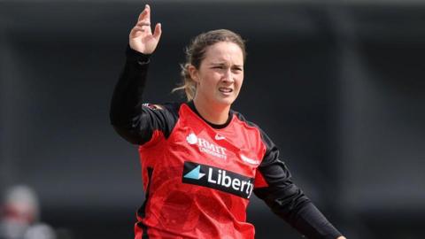 Alice Capsey was dismissed for a golden duck after taking five wickets for Melbourne Renegades in the WBBL. 