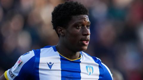 Micah Mbick in action for Colchester