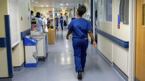 Corridor in a hospital.