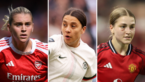 Alessia Russo, Sam Kerr and Jess Park