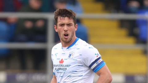 Barrow captain Niall Canavan during a match last season