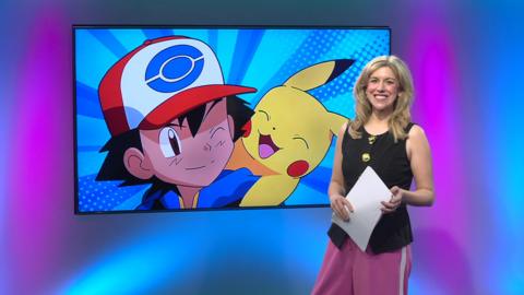 Jenny on the Newsround set