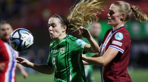 Simone Magill in action for Northern Ireland