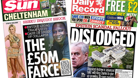 The Scottish Sun and the Daily Record