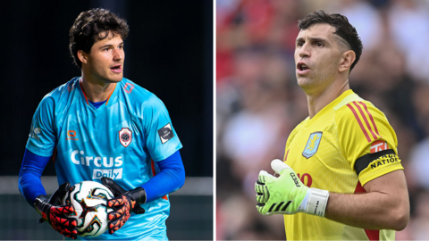 Senne Lammens (left), Emiliano Martínez (right)