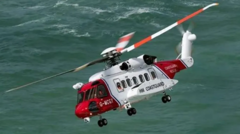 Coastguard helicopter