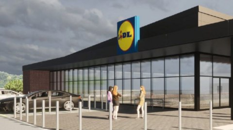 Artist's impression of Lidl, Ledbury