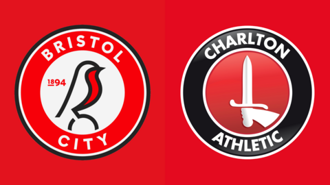 Side-by-side of Bristol City and Charlton Athletic club badges