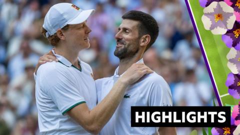 Jannik Sinner and Novak Djokovic