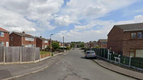 A general view of the street where the incident happened