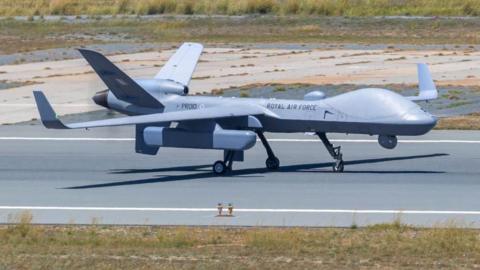 A Protector RG Mk1, a next generation remotely piloted aircraft used by the RAF