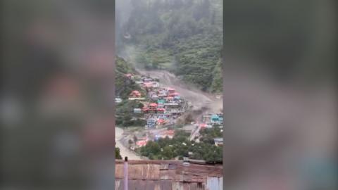 Still of flash flood in norther Indian state
