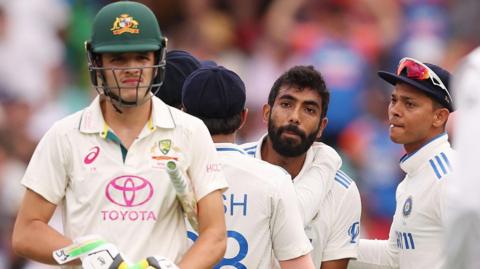 Sam Konstas and Jasprit Bumrah