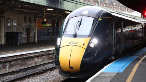 A train at Bristol Temple Meads station