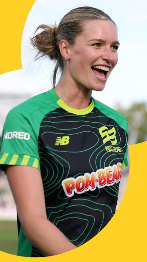 Lauren Bell after taking four wickets
