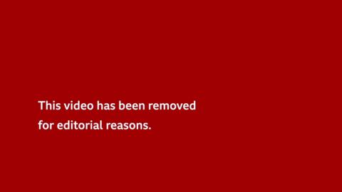 White text on a red background that says This video has been removed for editorial reasons.