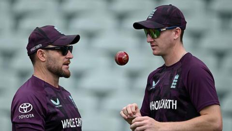 Brendon McCullum and Harry Brook