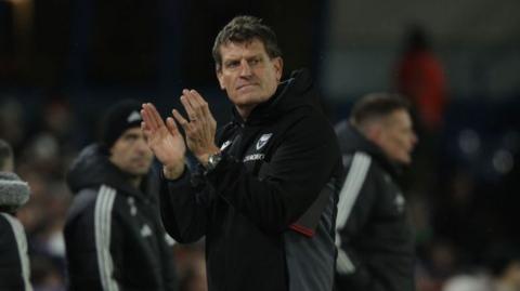 Craig Short applauds the Oxford United fans