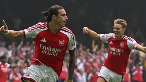 Calafiori scores for Arsenal