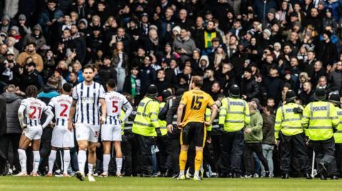 Wolves and West Brom players