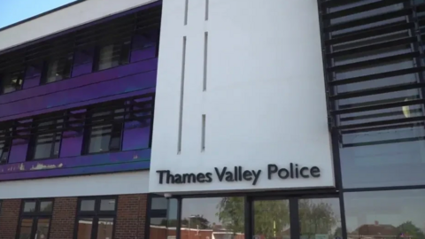 A general view picture of Thames Valley Police's headquarters in Kidlington, Oxfordshire.