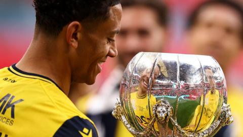 Nathan Ralph, Southend captain, smiles at FA Trophy