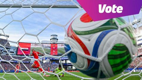 Erling Haaland scoring a goal.
