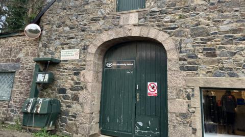 View of the outside of Sark's power station
