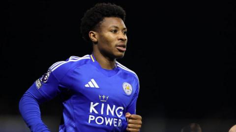 Kian Pennant in action for Leicester City's under-21 side