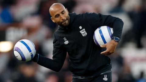 Lee Grant during his time on Ipswich's coaching staff
