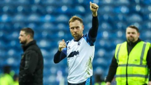 Scott Arfield in action from Falkirk