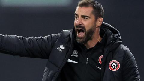 Former Sheffield United boss Ruben Selles on the touchline