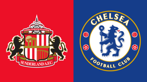 Sunderland and Chelsea club badges