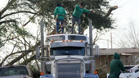 Workers in Katy, Texas