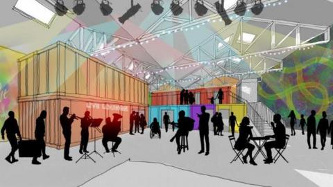 Artist's impression of Whitehaven music hub