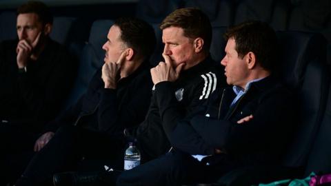 Eddie Howe looks on